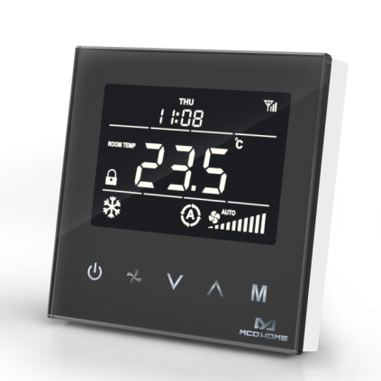 MCO Home - Fan Coil Thermostat (4 Leitungsrohre) Black Edition